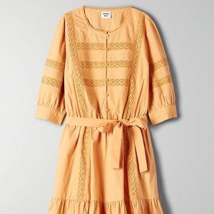 NEW Aritzia Sunday Best Soraya Dress in Yellow